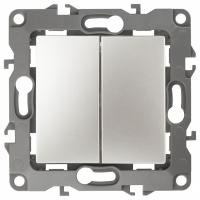 Переключатель двухклавишный без рамки Эра Эра 12 12-1106-15