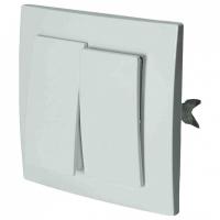 Выключатель двухклавишный Apeyron Electrics  VS56-232-Б