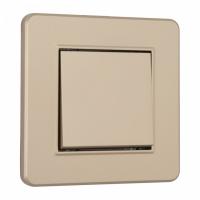 Выключатель одноклавишный Arte Milano SET16-1 SET16-1-30-1 shampan