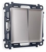 Выключатель проходной двухклавишный Ambrella Volt Quant MA503020