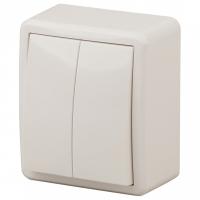 Выключатель двухклавишный Эра Эра Эксперт 11-1204-02