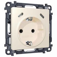 Розетка с заземлением и 2хUSB type C, без рамки Ambrella Volt MA MA330510