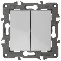 Переключатель перекрестный двухклавишный без рамки Эра Эра Elegance 14-1112-01