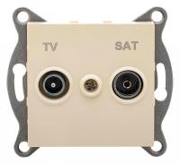 ТВ-розетка и SAT-розетка оконечная без рамки Gusi Electric UGRA С11ТS1-003