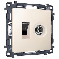 ТВ-розетка и розетка Ethernet RJ-45 без рамки Ambrella Volt MA MA332510