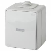 Переключатель одноклавишный с подсветкой Эра Эра Эксперт 11-1610-03