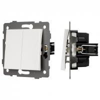 Выключатель самовозвратный двухклавишный без рамки Arlight SWT 049883