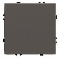 Переключатель перекрестный двухклавишный без рамки Stekker Эмили 50164