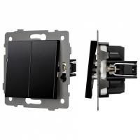 Выключатель самовозвратный двухклавишный без рамки Arlight SWT 049884