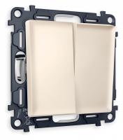 Выключатель проходной двухклавишный Ambrella Volt Quant MA323020