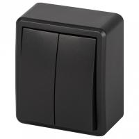 Выключатель двухклавишный Эра Эра Эксперт 11-1204-05