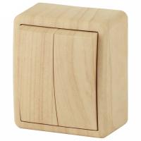 Выключатель двухклавишный Эра Эра Эксперт 11-1204-11