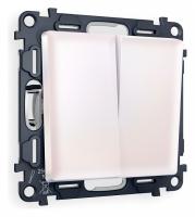 Выключатель проходной двухклавишный Ambrella Volt Quant MA203020