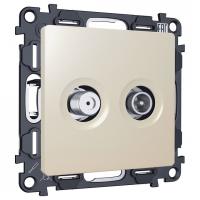 ТВ-розетка и SAT-розетка оконечная без рамки Ambrella Volt MA MA333310