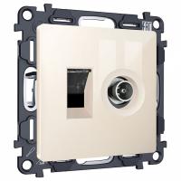 ТВ-розетка и розетка Ethernet RJ-45 без рамки Ambrella Volt MA MA312510