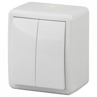 Выключатель двухклавишный Эра Эра Эксперт 11-1404-01