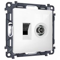 Механизм ТВ-розетки оконечные и розетки Ethernet RJ-45 со шторкам Ambrella Volt MA MA112510