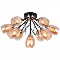 Люстра на штанге ILLUMICO  IL1284-10CPA-29 BK GD