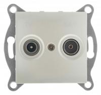 ТВ-розетка и SAT-розетка оконечная без рамки Gusi Electric BRAVO С10TS1-028