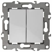 Переключатель перекрестный двухклавишный без рамки Эра Эра 12 12-1112-01