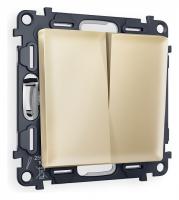 Выключатель проходной двухклавишный Ambrella Volt Quant MA603020