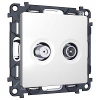 ТВ-розетка и SAT-розетка оконечная без рамки Ambrella Volt MA MA133310