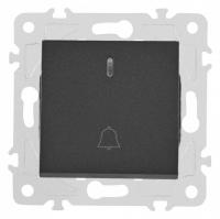 Кнопка звонка для жалюзи с подсветкой без рамки Arte Milano 203 203.37-1.black