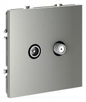 ТВ-розетка и SAT-розетка оконечная без рамки Voltum S70 VLS060405