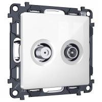 ТВ-розетка и SAT-розетка оконечная без рамки Ambrella Volt MA MA113310