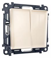 Выключатель проходной двухклавишный Ambrella Volt Quant MA303020