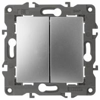 Переключатель перекрестный двухклавишный без рамки Эра Эра Elegance 14-1112-03