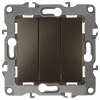 Переключатель трехклавишный без рамки Эра Эра 12 12-1107-13