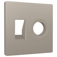 Накладка для ТВ-розетки и RJ-11 или RJ-45 Ambrella Volt ALFA AP3725