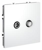 ТВ-розетка и SAT-розетка оконечная без рамки Voltum S70 VLS060402