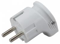 Вилка угловая с заземлением Эра  Vx3-W