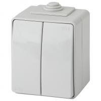 Выключатель двухклавишный Эра Эра Эксперт 11-1604-03