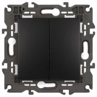 Переключатель двухклавишный без рамки Эра Эра Elegance 14-1106-05