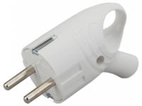 Вилка угловая с заземлением Эра  Vx4-W