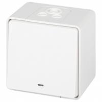 Переключатель одноклавишный с подсветкой Эра Эра Эксперт 11-1507-01