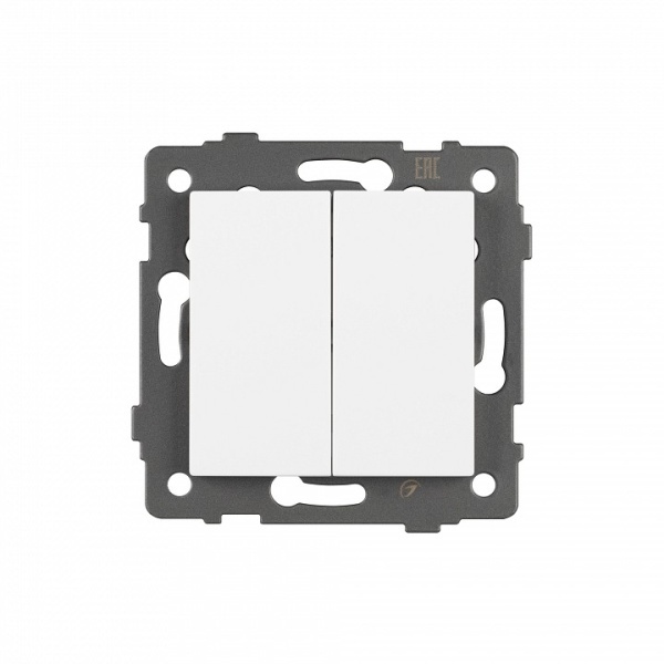 Выключатель самовозвратный двухклавишный без рамки Arlight SWT 049883