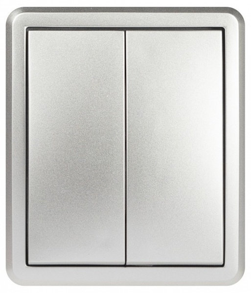 Выключатель двухклавишный Эра Эра Эксперт 11-1204-03