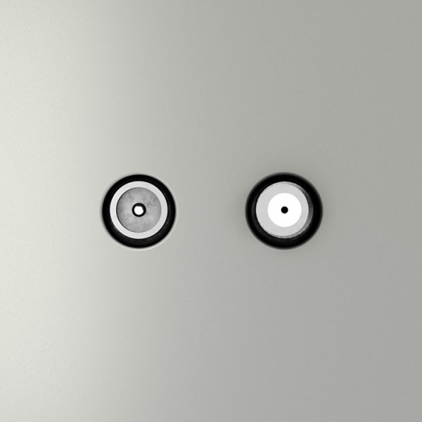 ТВ-розетка и SAT-розетка оконечная без рамки Voltum S70 VLS060405