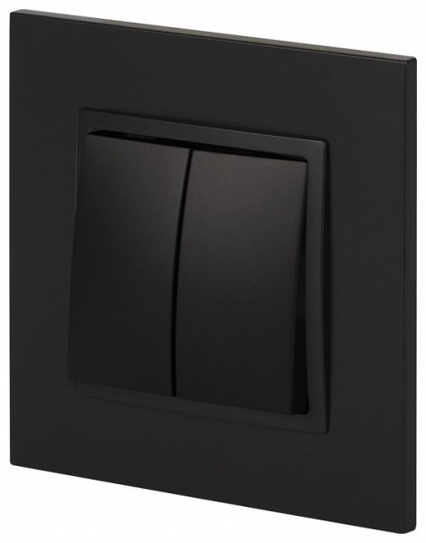 Переключатель двухклавишный без рамки Эра Эра Elegance 14-1106-05