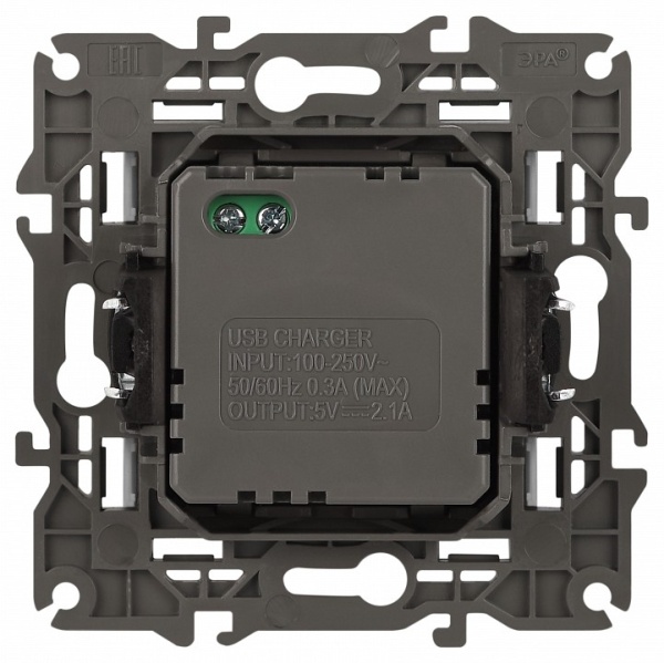 Розетка 2хUSB type A без рамки Эра Эра Elegance 14-4110-04