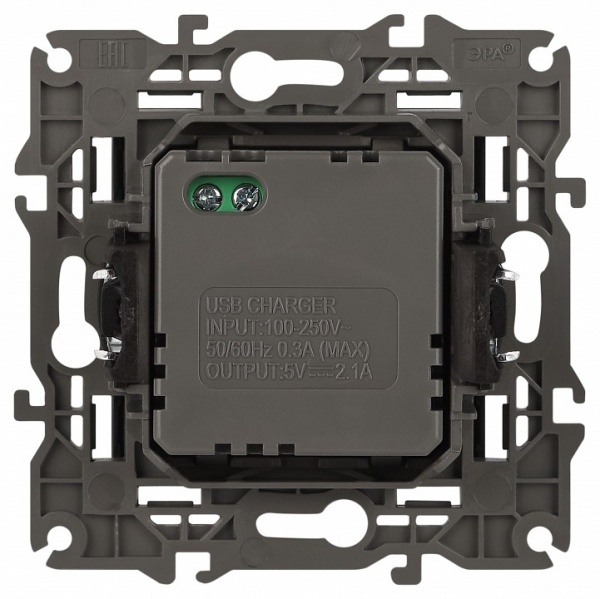 Розетка 2хUSB type A без рамки Эра Эра Elegance 14-4110-05