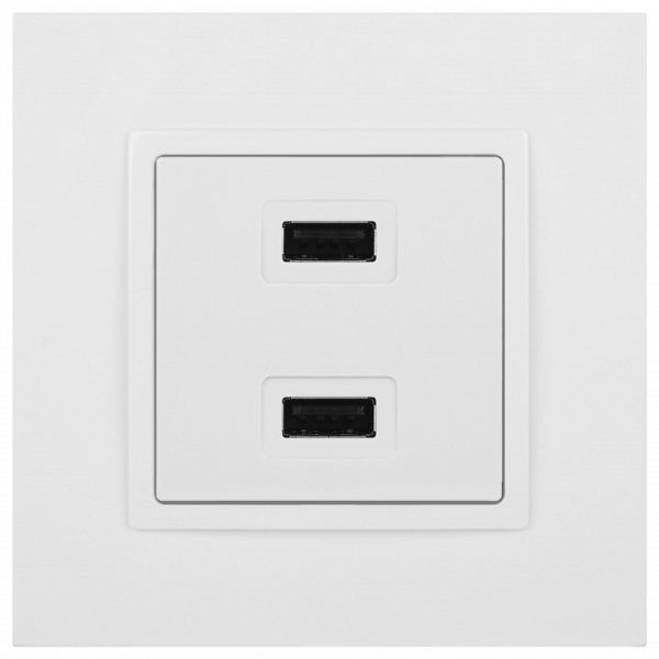 Розетка 2хUSB type A без рамки Эра Эра Elegance 14-4110-01