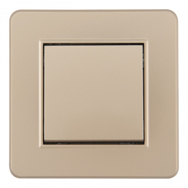 Выключатель одноклавишный Arte Milano SET16-1 SET16-1-30-1 shampan