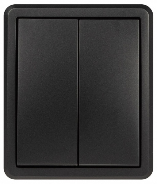 Выключатель двухклавишный Эра Эра Эксперт 11-1204-05