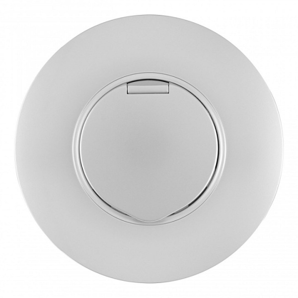 Розетка с заземлением и шторкой, с крышкой Arte Milano SET08-1 SET08-1-41-1 silver