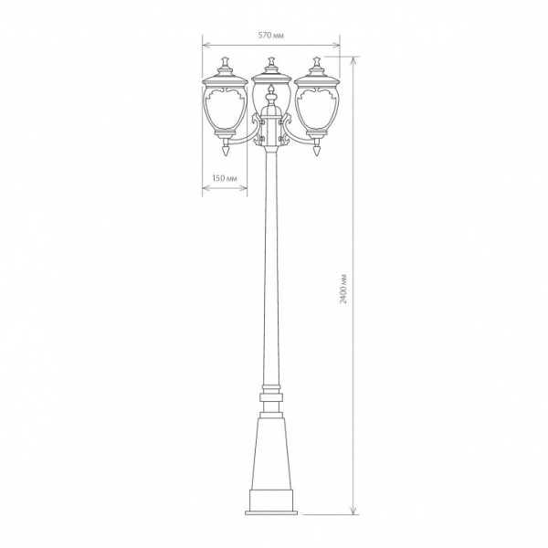 Фонарный столб Elektrostandard Andromeda a028000